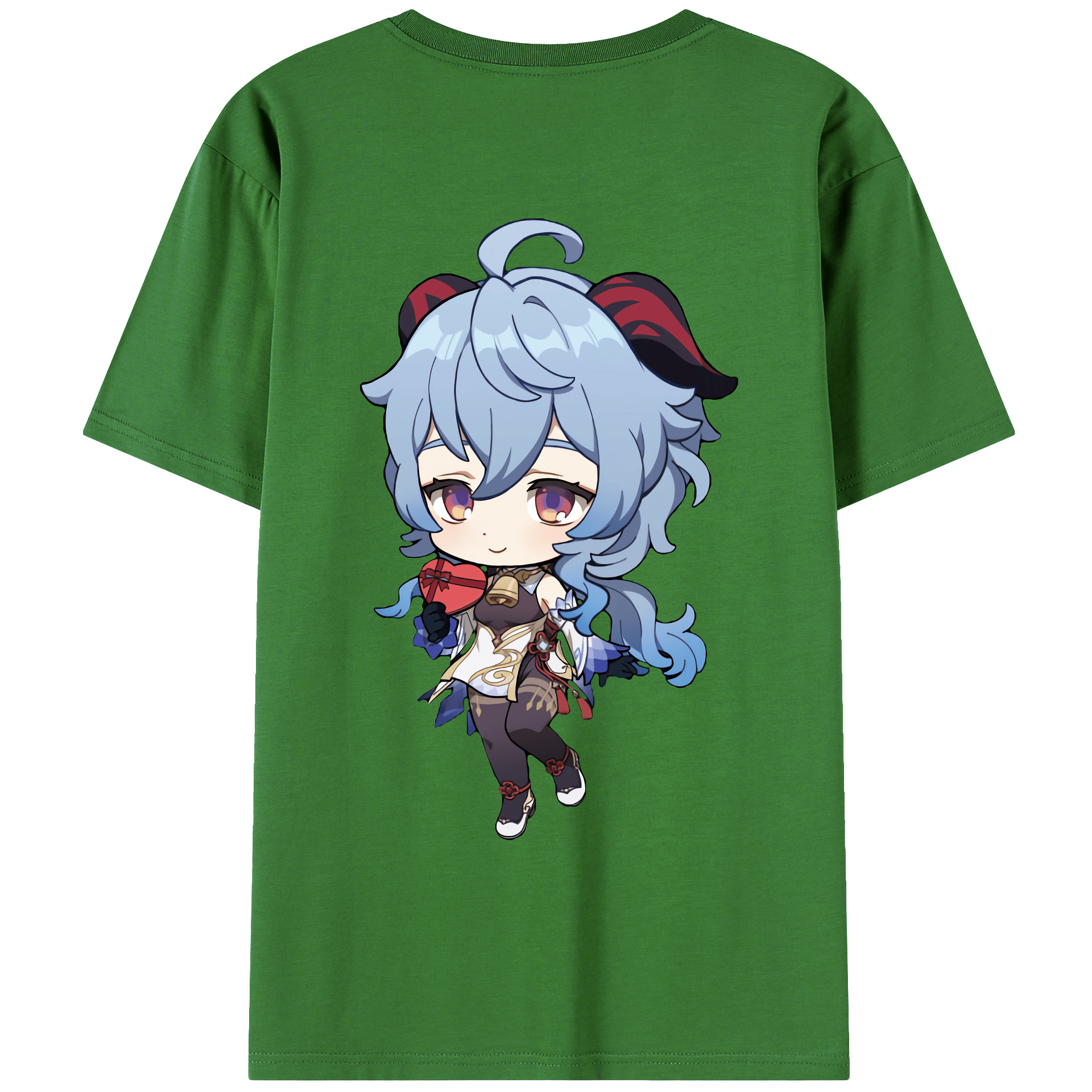 げんし神 甘雨 かんう genshin Ganyu レディース半袖Tシャツ(バックプリント)